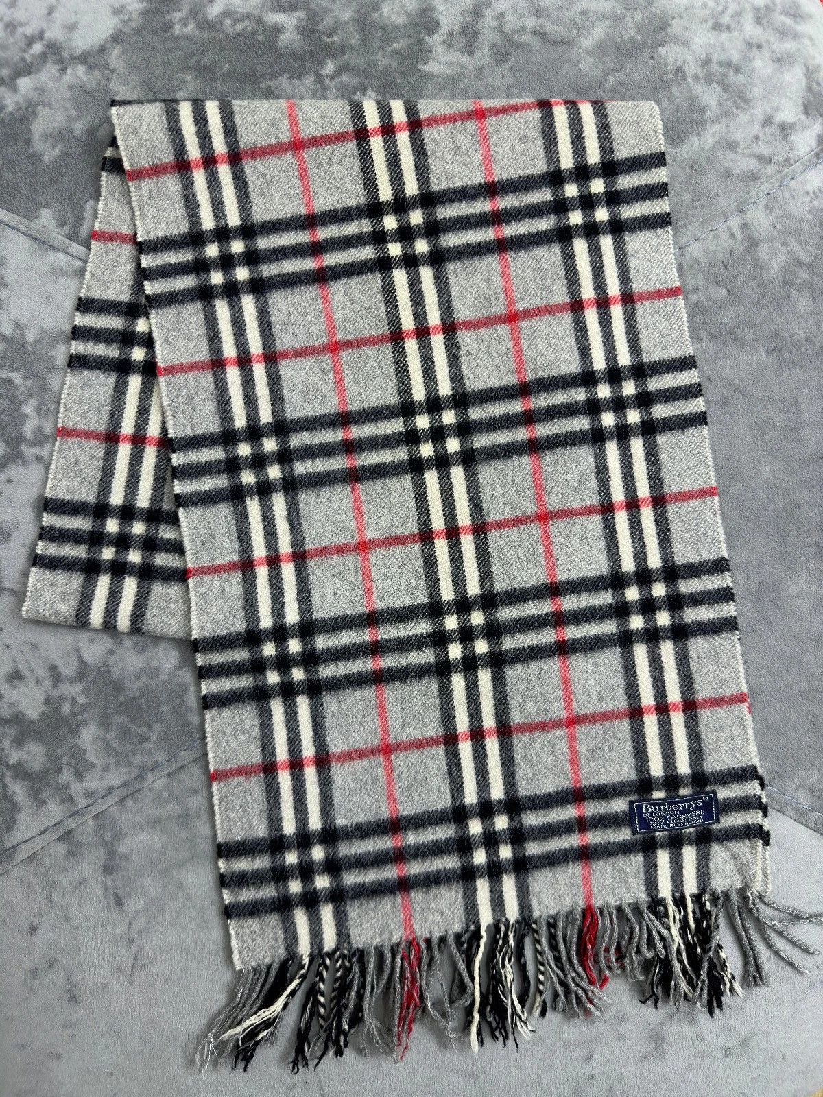 Burberry Burberrys Vintage Nova Check Pure Cashmere Scarf 170×30 cm Size ONE SIZE - 7 Thumbnail
