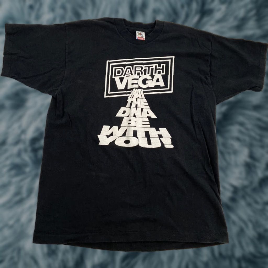 Fruit Of The Loom VINTAGE Fruit of the Loom Darth Vega Shirt Adult XL Black Double Print Mens Size US XL / EU 56 / 4 - 1 Thumbnail