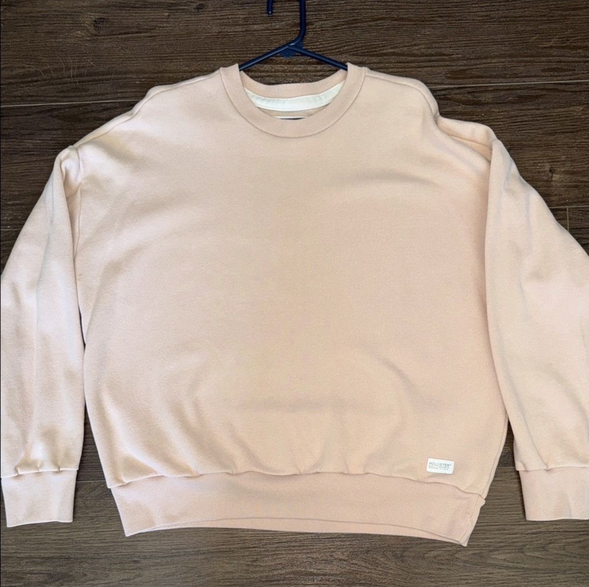 Hollister Hollister Light Pink Oversized Crewneck Sweatshirt Size US M / EU 48-50 / 2 - 1 Thumbnail