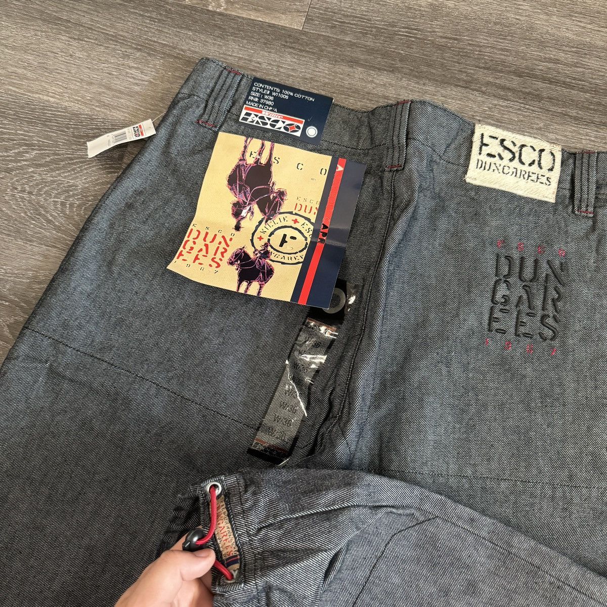 JNCO × Japanese Brand × Vintage Crazy Vintage y2k Willie ESCO super baggy cybergoth tech wea Size US 36 / EU 52 - 3 Thumbnail