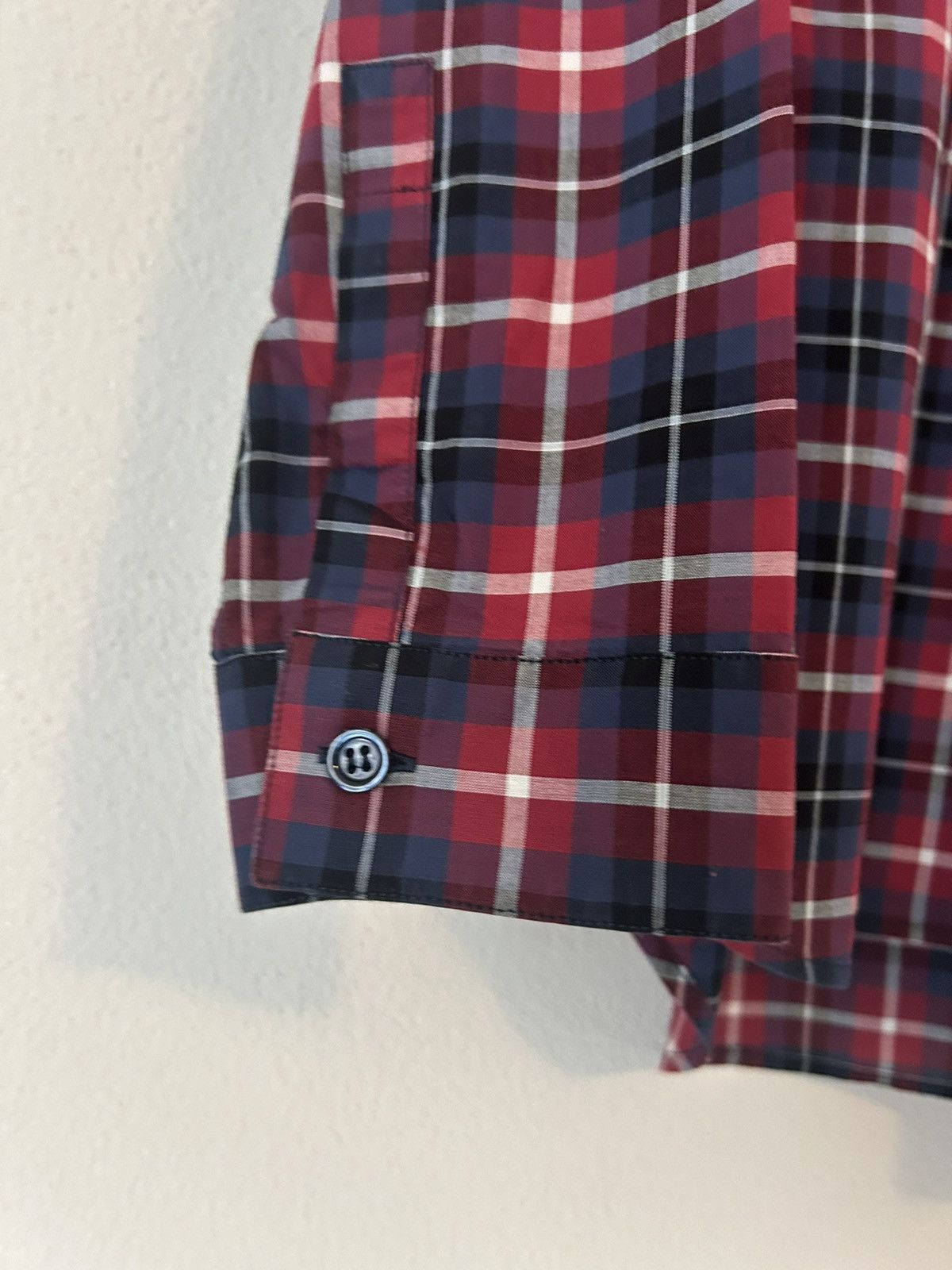 Dior Red Plaid Oxford Button-Up Shirt Size US L / EU 52-54 / 3 - 9 Thumbnail