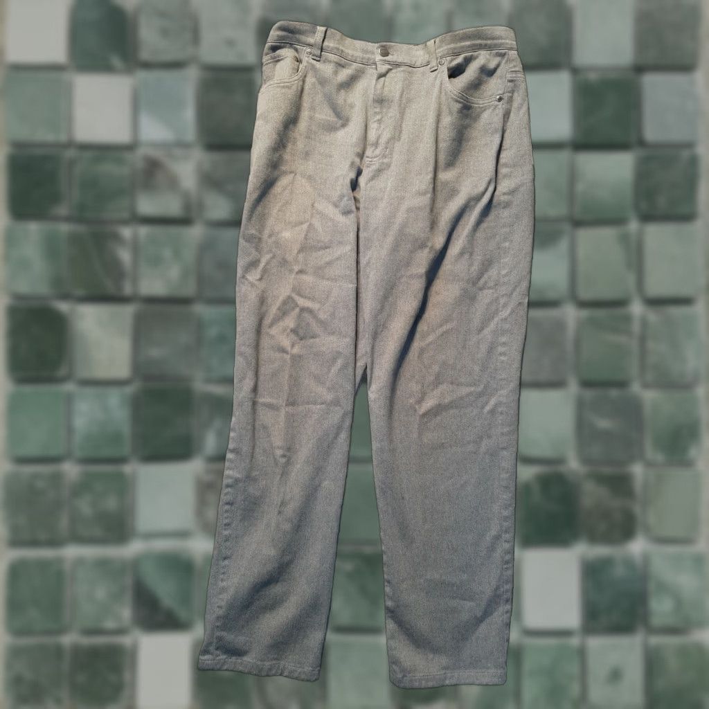Vintage INC International Concepts, Size 12 Wide Leg Dress Pants Womens Gray Size 34" / US 12 / IT 48 - 1 Thumbnail