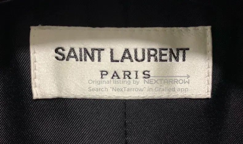 Saint Laurent Paris Saint Laurent Paris Black Lamb Leather Three-Dimensional S Size US M / EU 48-50 / 2 - 3 Thumbnail