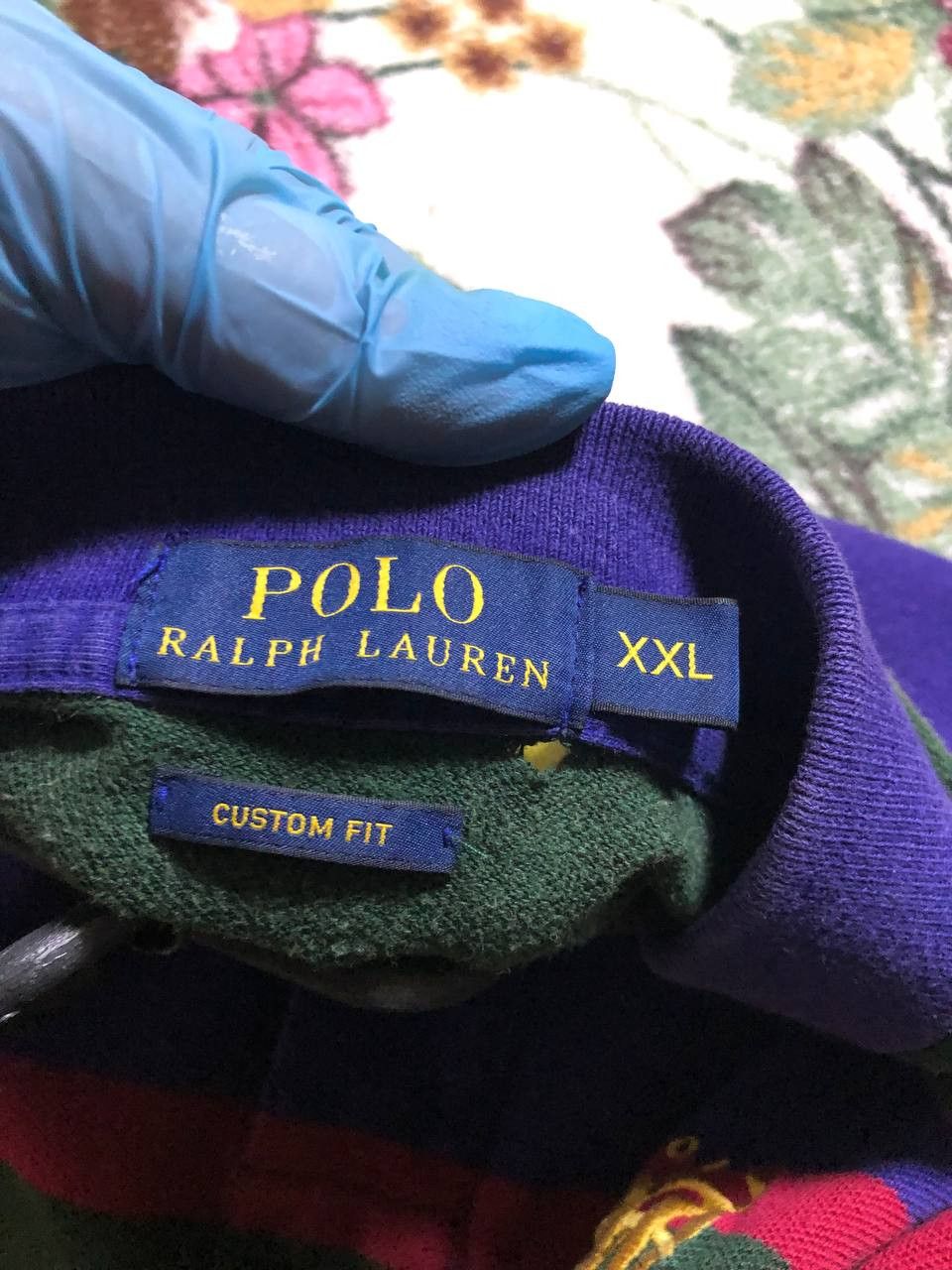 Polo Ralph Lauren Polo Ralph Lauren Scribble Striped Short Sleeve Polo Shirt Size US XXL / EU 58 / 5 - 2 Thumbnail