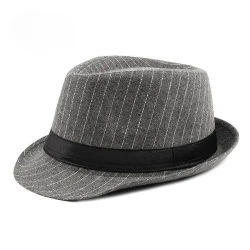 Japanese Brand Stripe fedora hat Size ONE SIZE - 1 Thumbnail