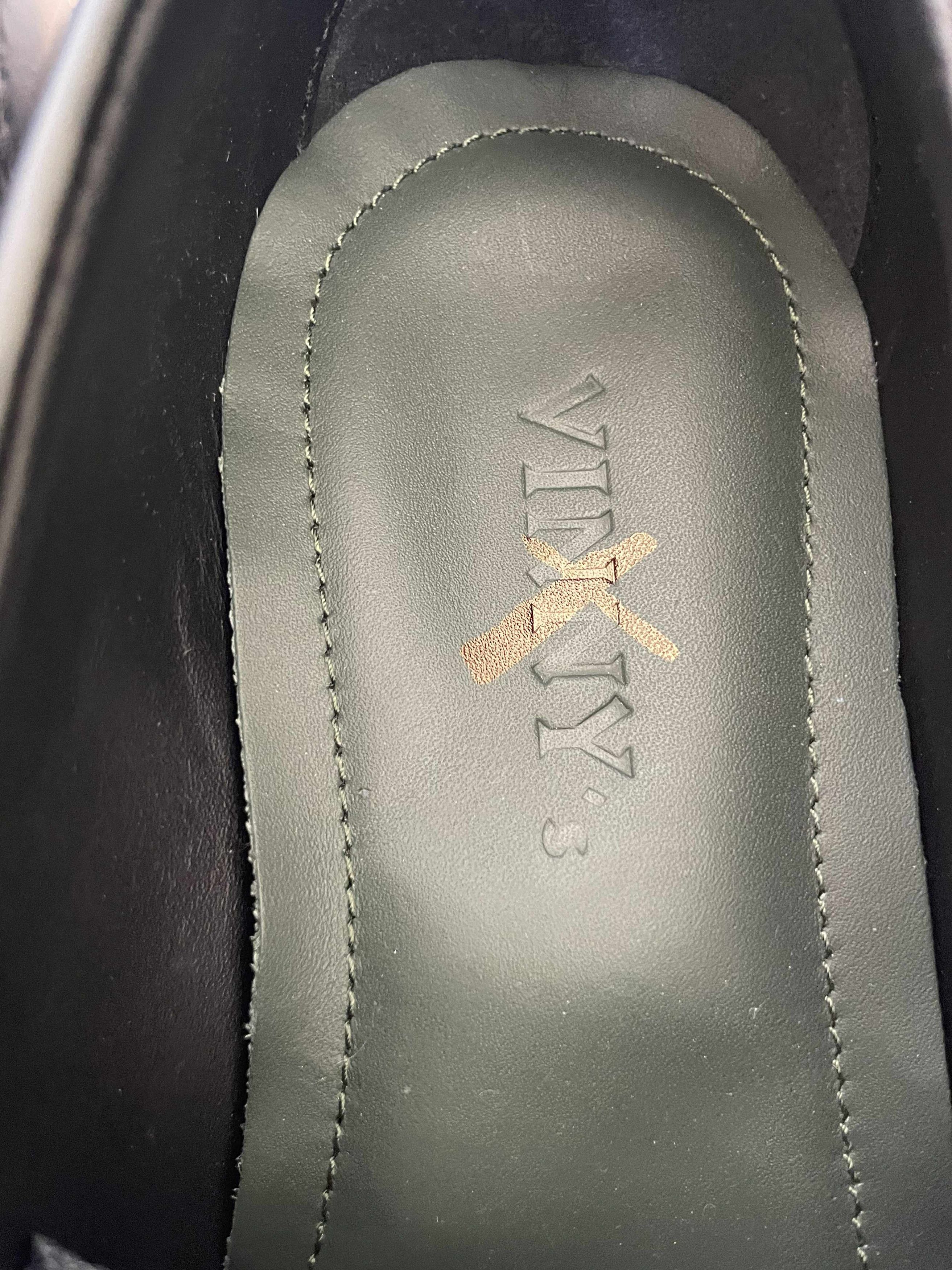 VINNY's Vinnys Loafers Luxe Black Mens Shoes Leather Size EU 42 US9 Size US 9 / EU 42 - 6 Thumbnail