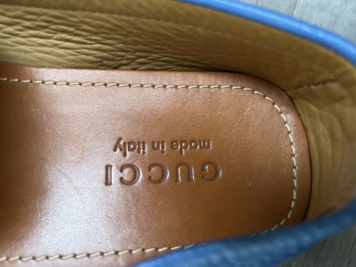 Gucci Gucci horsebit blue leather driving loafers sz 42 Size US 9 / EU 42 - 11 Thumbnail