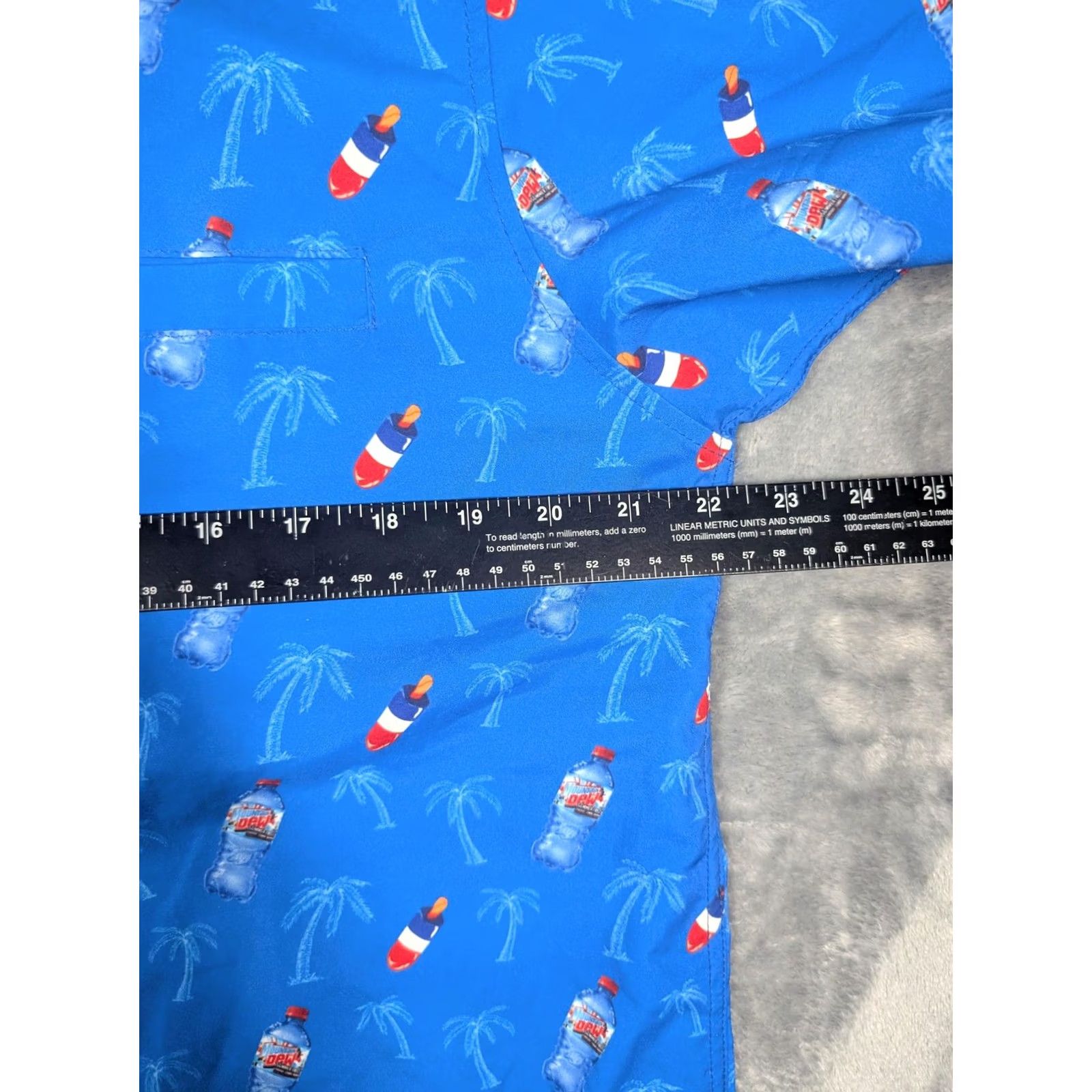 Vintage Mountain Dew Shirt Mens Small Blue Button Up Palm Tree Allover Print Graphic Print Vintage No Size US S / EU 44-46 / 1 - 4 Thumbnail