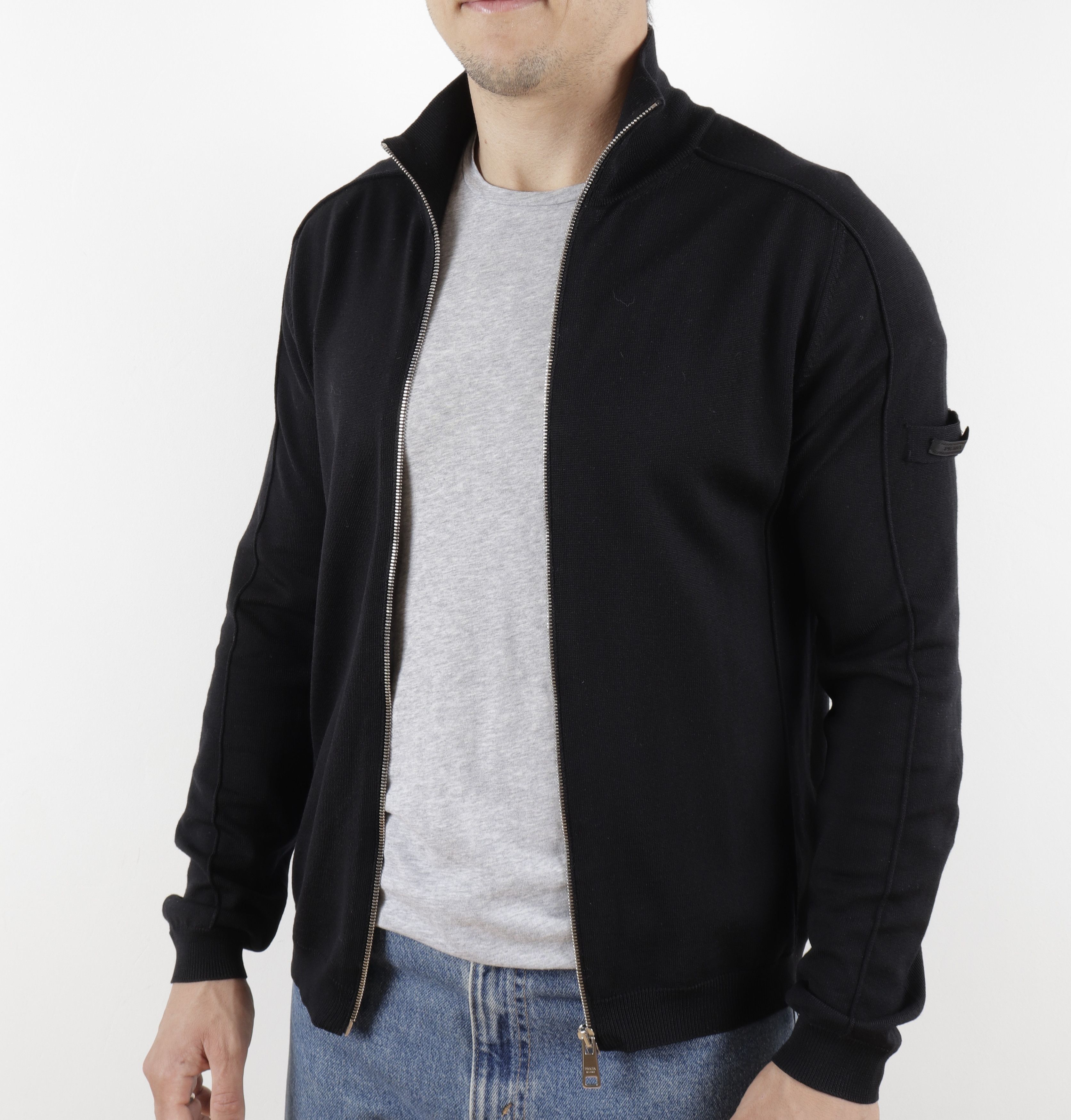 Prada PRADA Wool Black Zippered Jacket Size US S / EU 44-46 / 1 - 3 Thumbnail