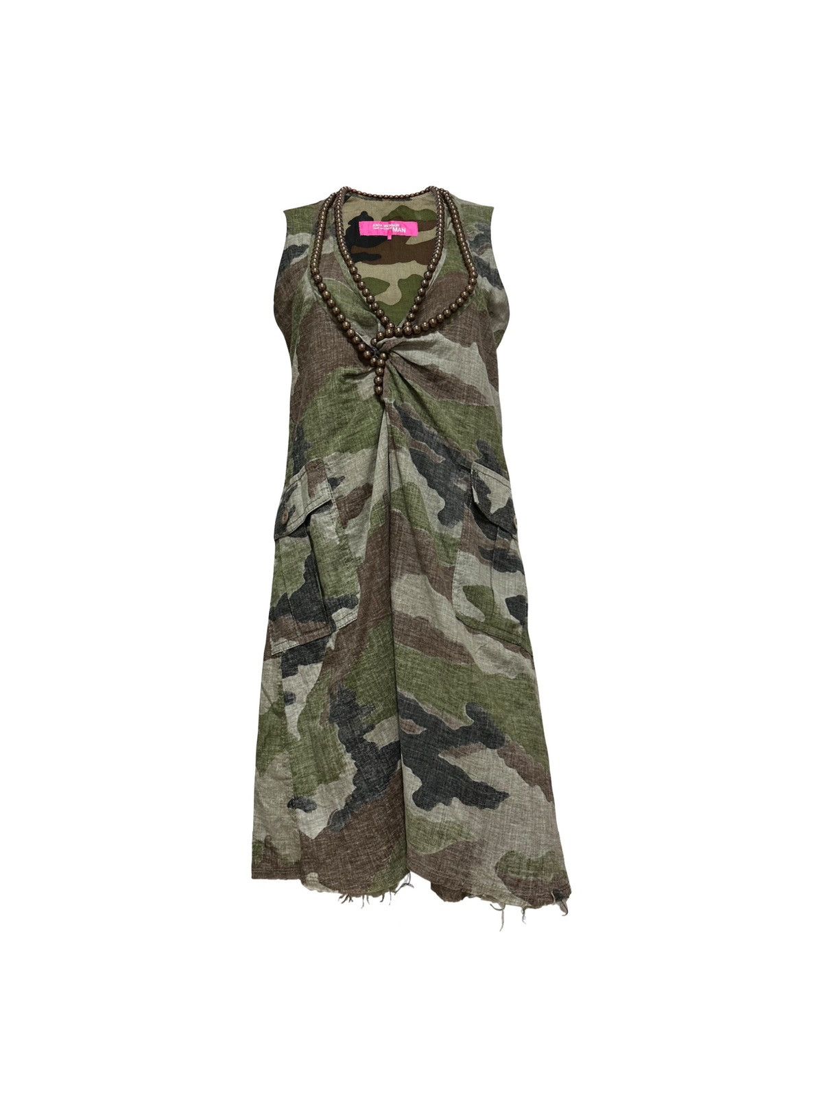 Junya Watanabe JUNYA WATANABE MAN Pearl Embellished Camouflage Midi Dress Size M / US 6-8 / IT 42-44 - 1 Thumbnail