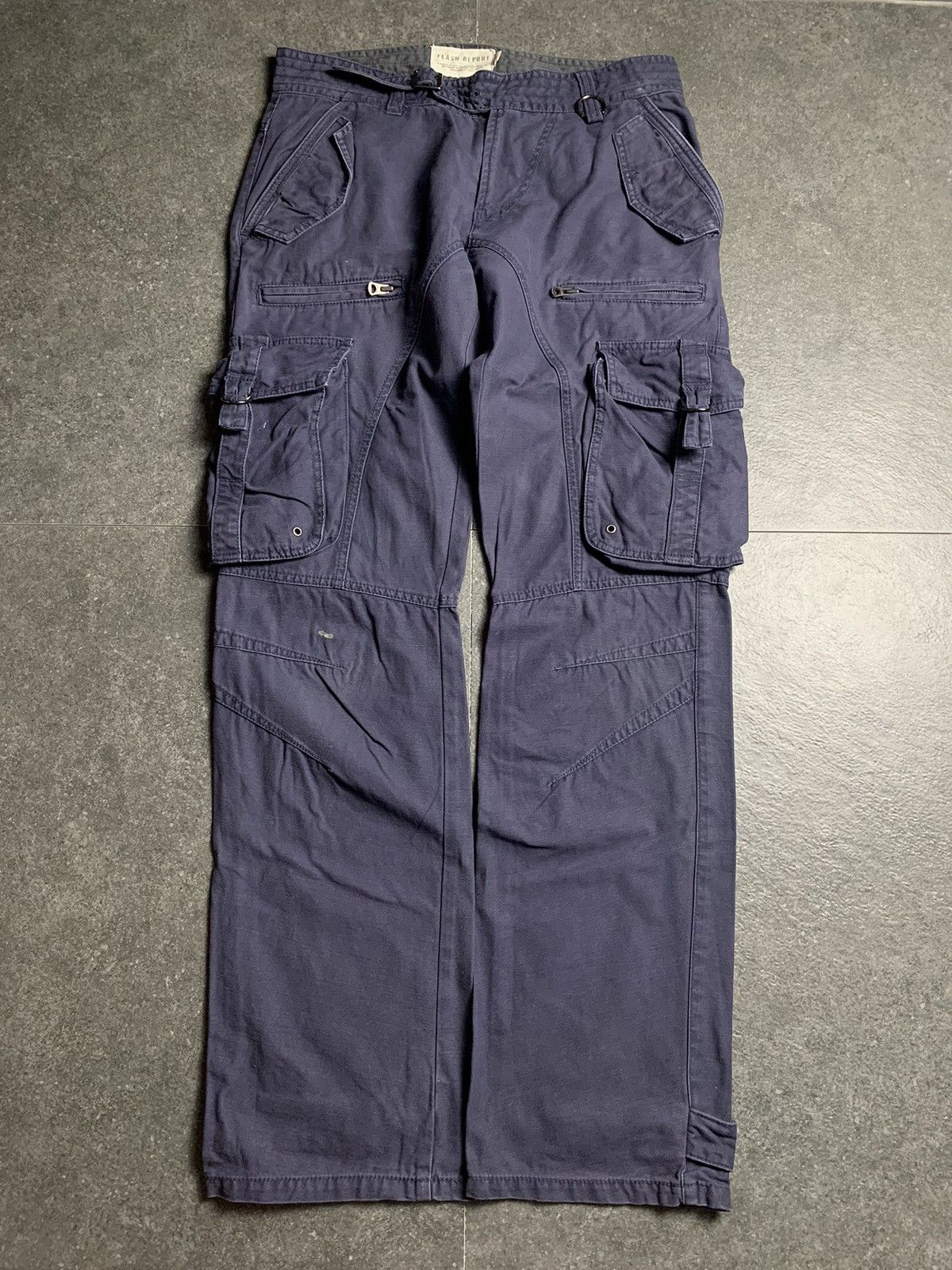 If Six Was Nine × Japanese Brand × Le Grande Bleu (L.G.B.) 2000s Flash Report Gurkha Cargo Pants Size US 33 - 2 Thumbnail
