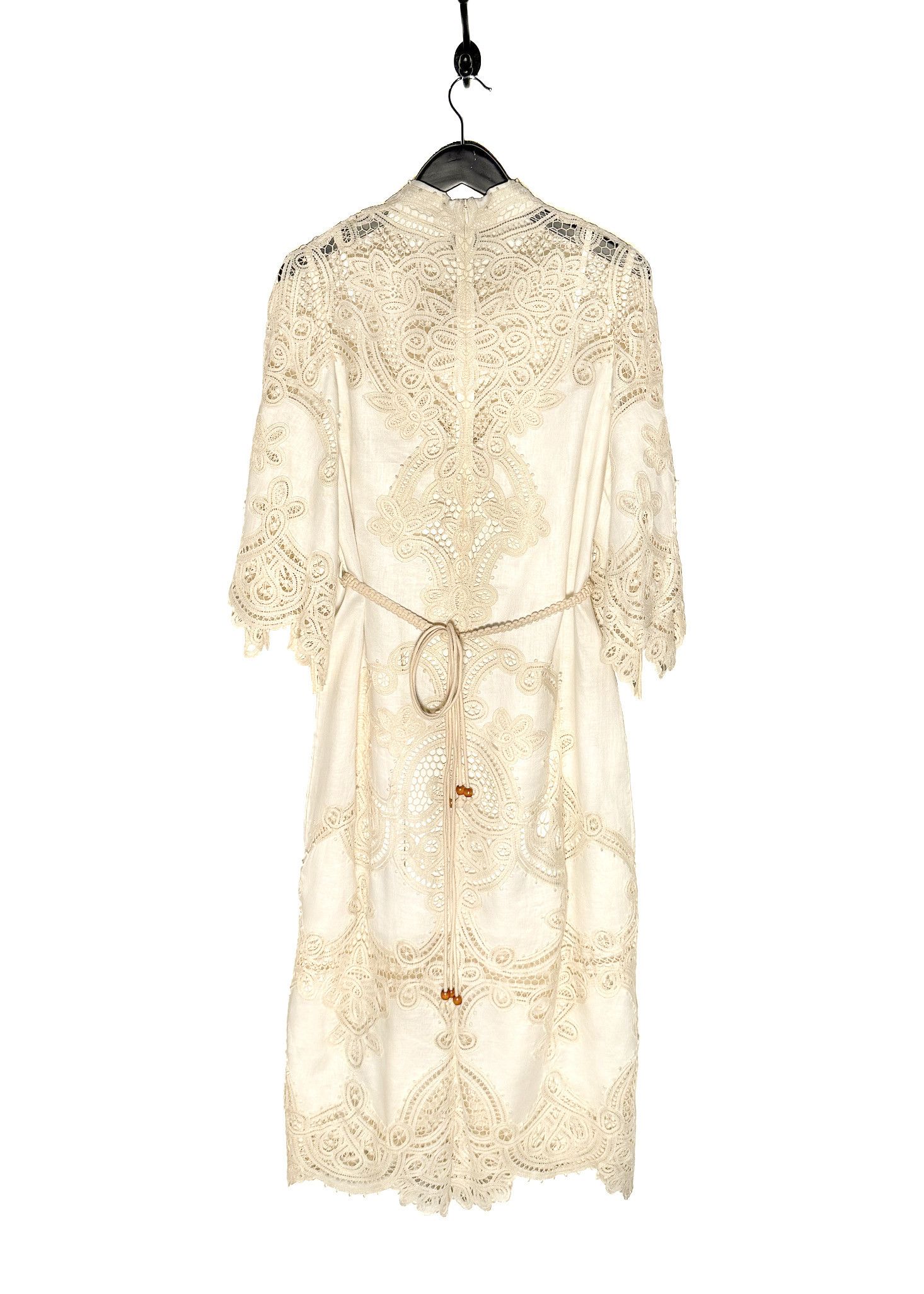 Zimmermann Crocheted Embroidered Tiggy Shirt Dress - Size 3
