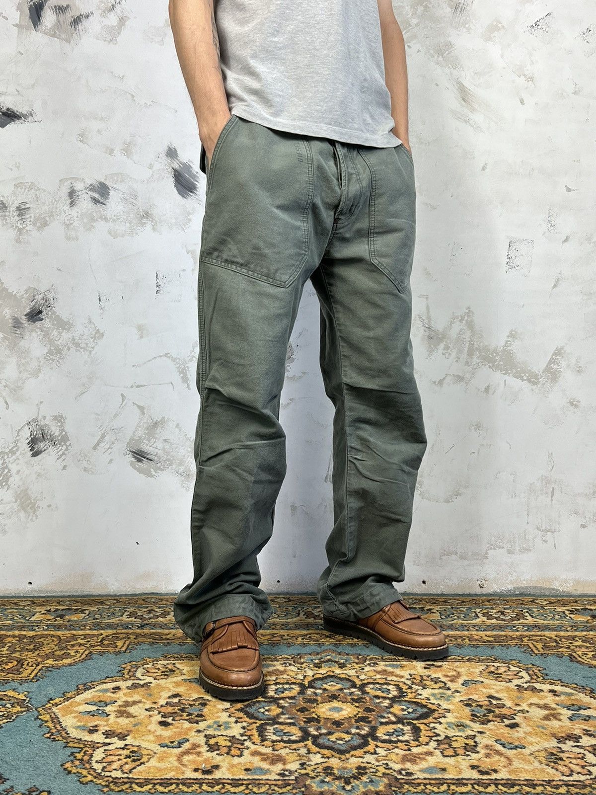 Diesel Vintage Diesel Workwear Pants Size W31 M - L Size US 31 - 1 Thumbnail