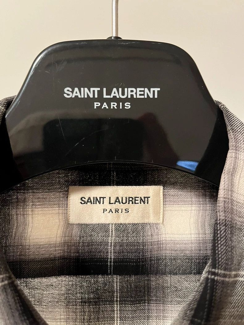 Yves Saint Laurent Saint LaruentBlack and white plaid shirt 2502-Nextarrow Size US XXS / EU 40 - 3 Thumbnail
