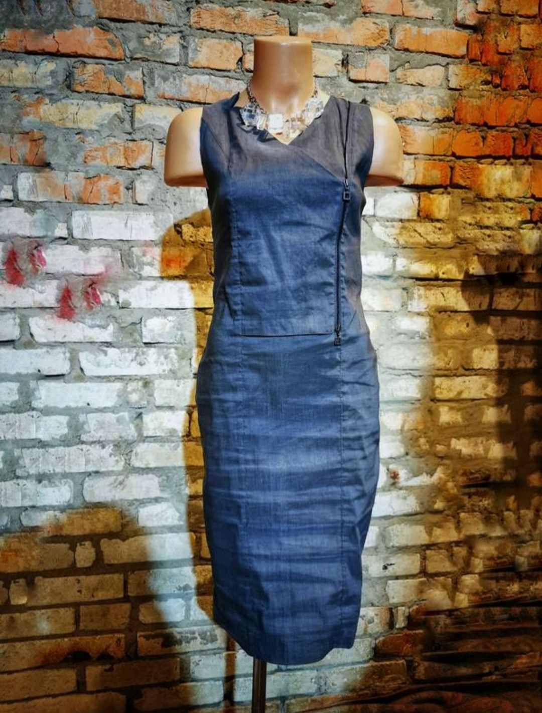 Sarah Pacini Linen stretch avant-garde Sarah Pacini dress midi Size S / US 4 / IT 40 - 3 Thumbnail