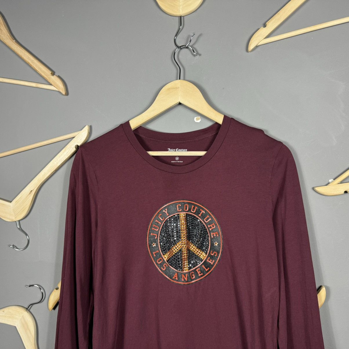 Juicy Couture Juicy Couture Black Label Peace Long Sleve T-shirt Size M / US 6-8 / IT 42-44 - 2 Thumbnail