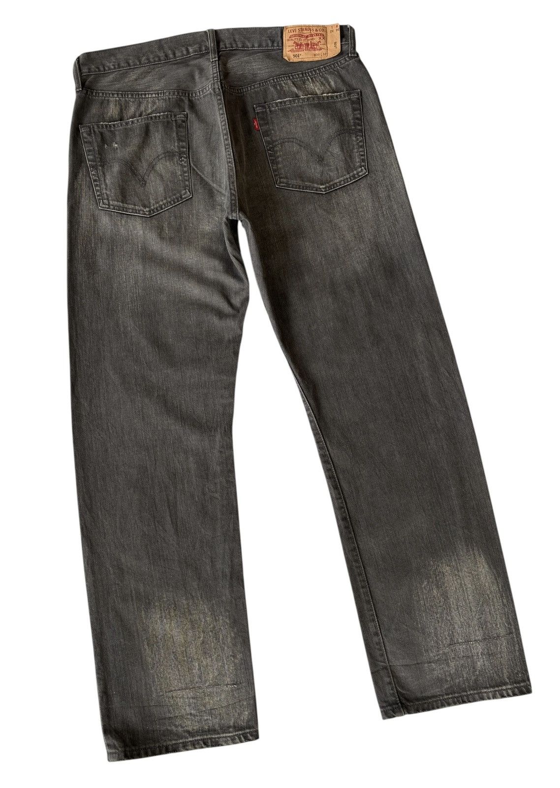 Levi's Vintage Clothing VINTAGE LEVIS 501 BLACK BAGGY DISTRESSED DENIMS Size US 36 / EU 52 - 4 Thumbnail