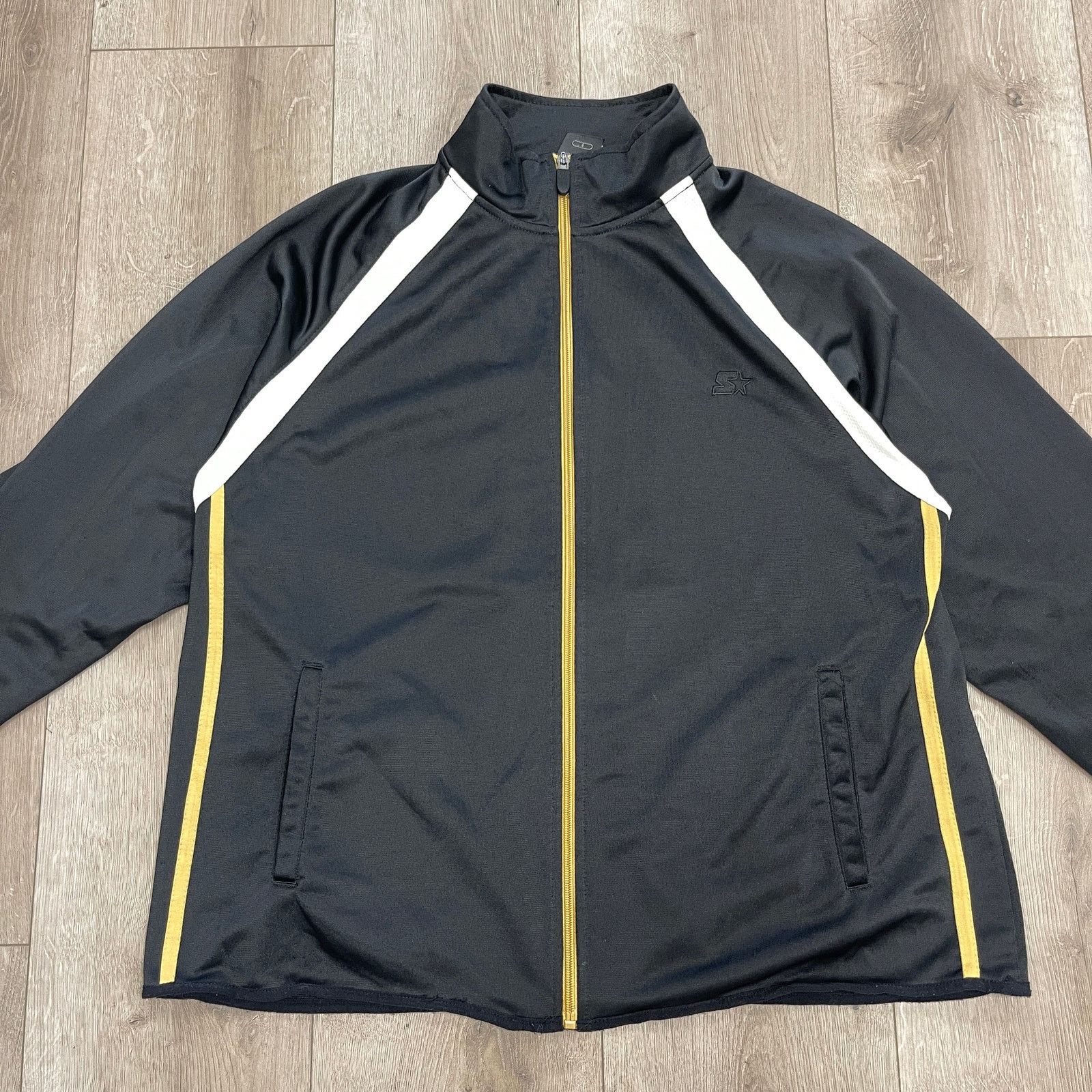 Starter Starter polyester black track full zip jacket size Large L Size US L / EU 52-54 / 3 - 6 Thumbnail