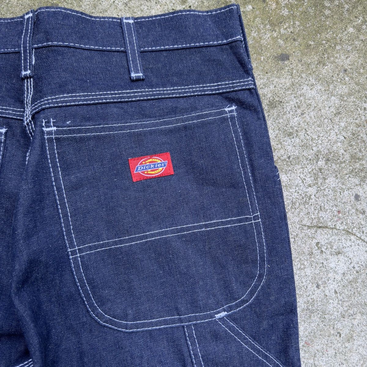 Vintage 70s 80s Dickies Dark Wash Carpenter Work Jeans Size US 30 / EU 46 - 7 Thumbnail