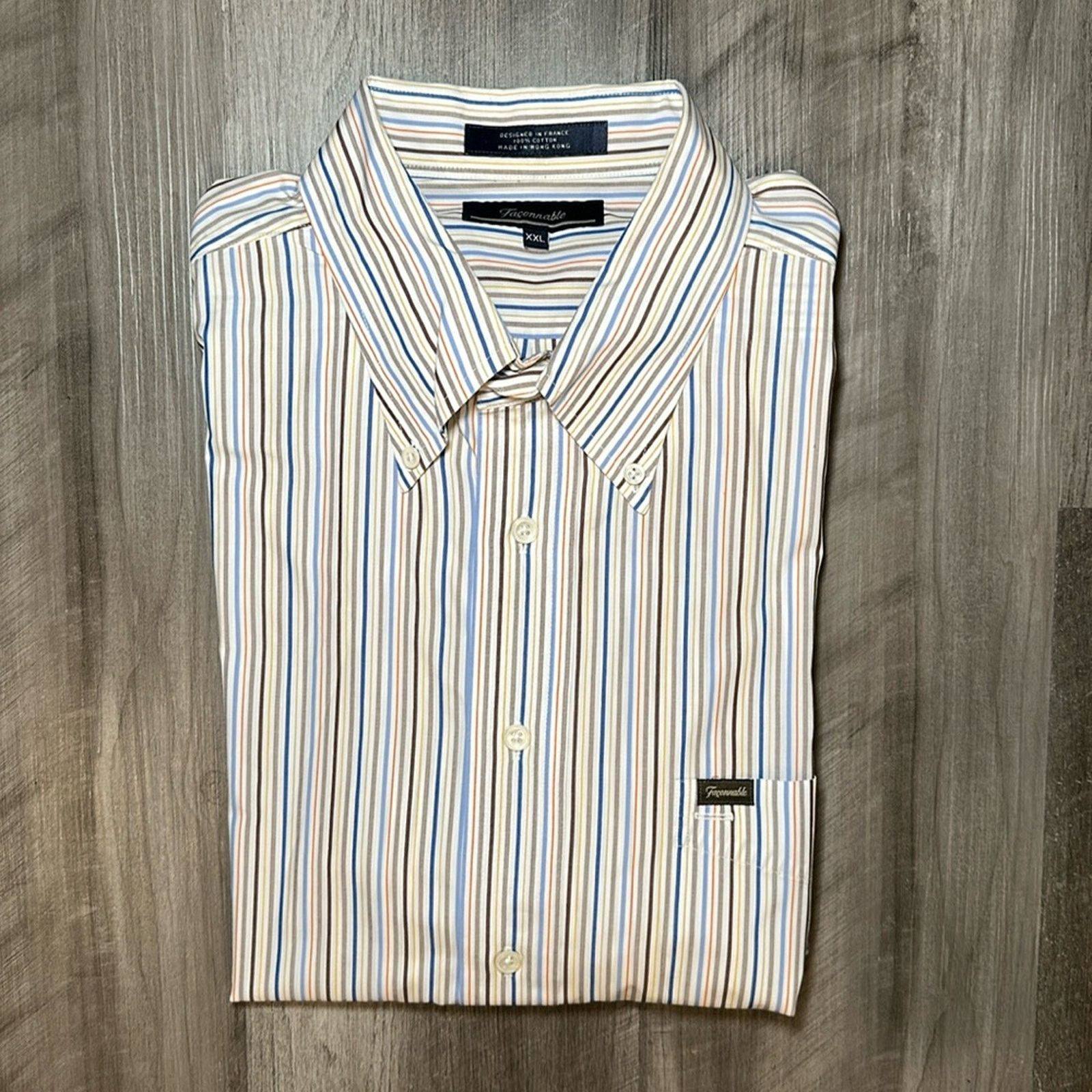 Faconnable Faconnable Long Sleeve Button Down - 2XL Size US XXL / EU 58 / 5 - 1 Thumbnail