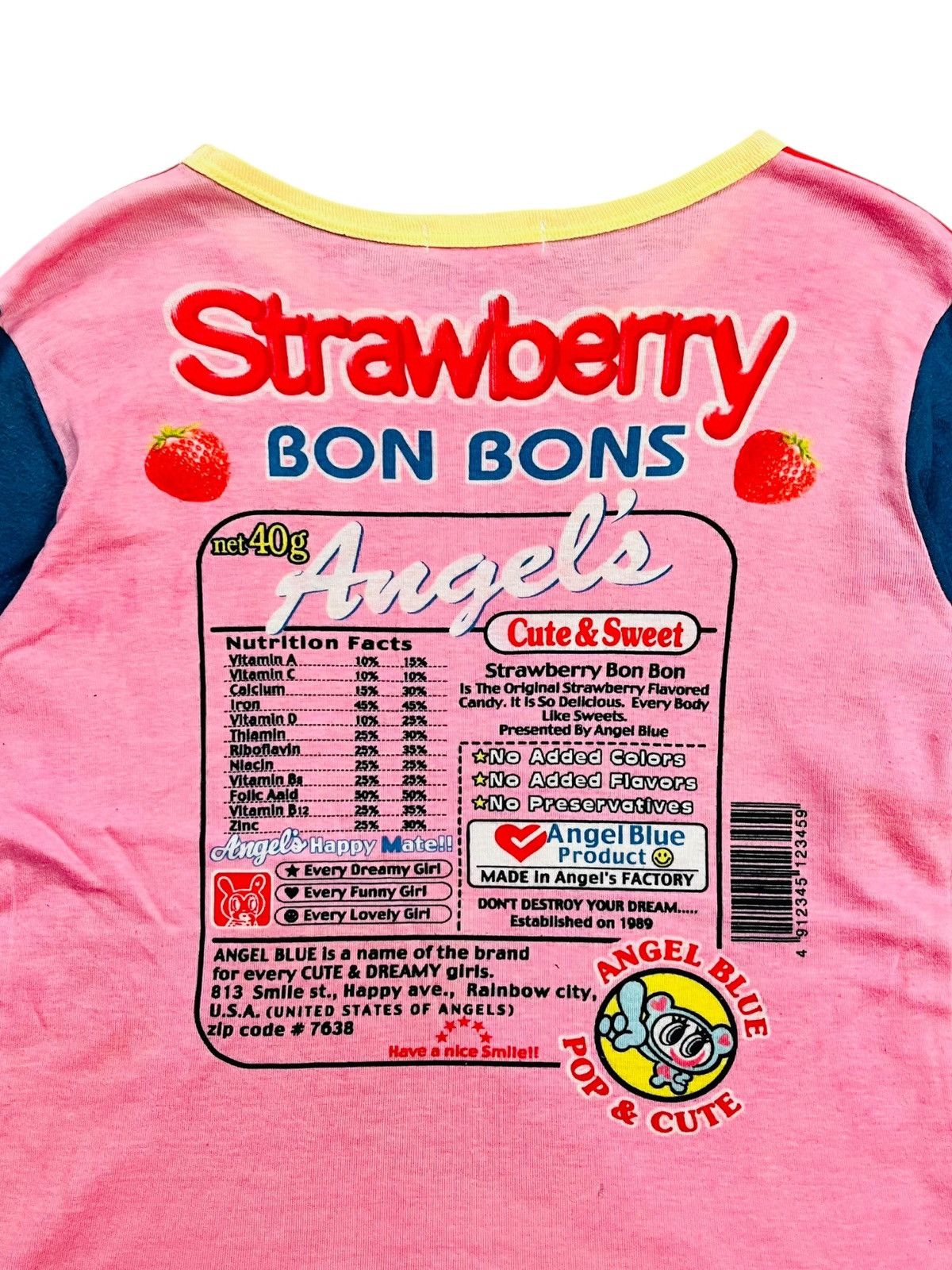 Angel Blue 2000s Angel Blue - Strawberry Baby Tee Size M / US 6-8 / IT 42-44 - 6 Thumbnail