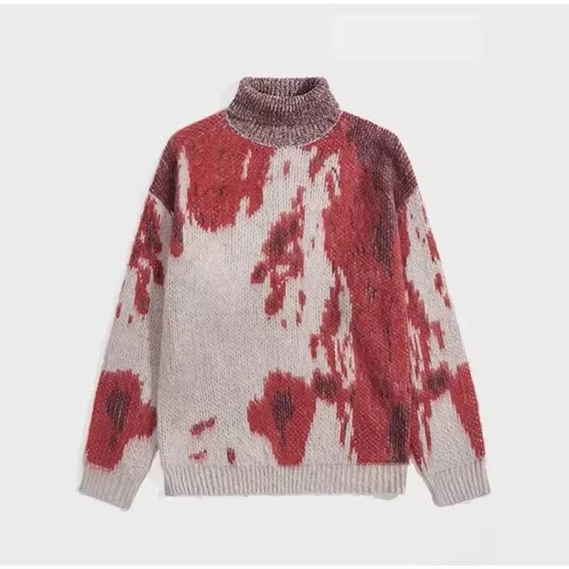 Japanese Brand × Vintage warm oversize sweater with a high collar. Size US XL / EU 56 / 4 - 1 Thumbnail