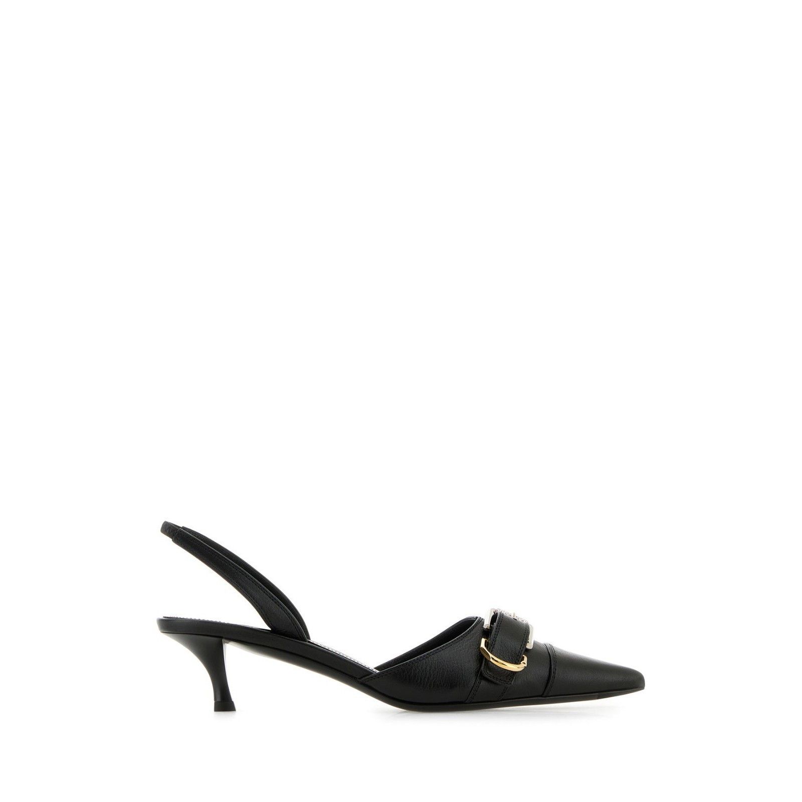 Givenchy GIVENCHY Voyou Black Leather 45mm Heel Pumps New & Authentic Size US 9 / IT 39 - 5 Thumbnail