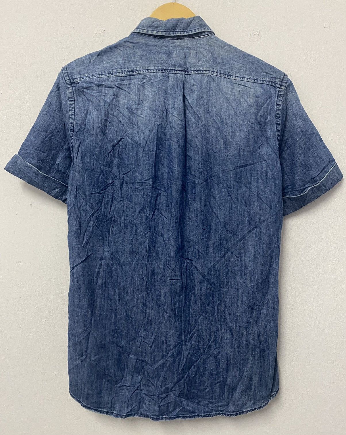 Diesel Vintage Diesel Short Sleeve Comfort Stretch Chambray Shirt Size US S / EU 44-46 / 1 - 2 Thumbnail