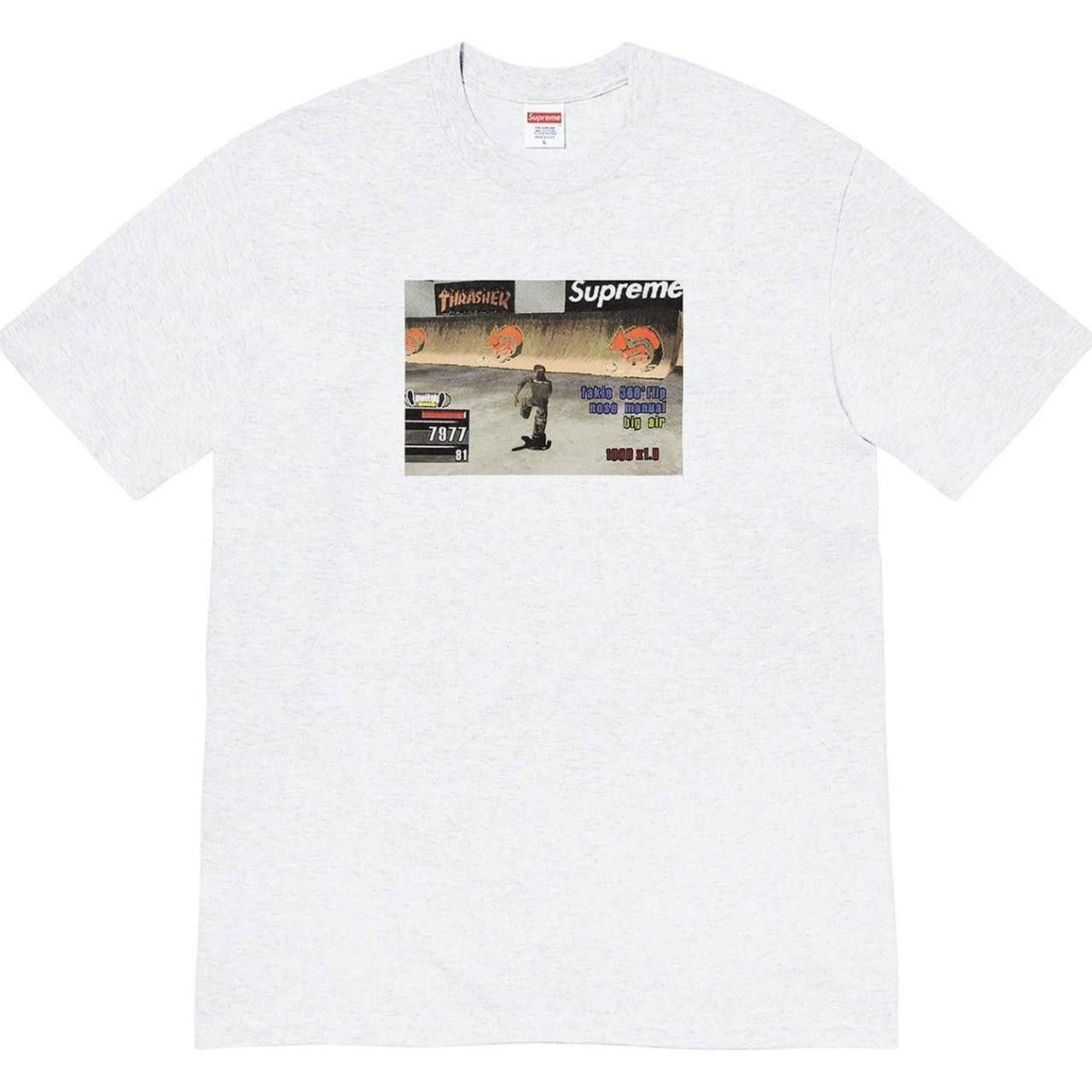 Supreme × Thrasher Supreme Thrasher Game Tee BRAND NEW SEALED Ash Grey FW21 Size US XL / EU 56 / 4 - 1 Thumbnail