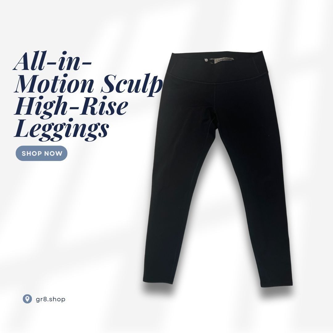 Industry of All Nations All-In-Motion Sculpt High-Rise Black Leggings Size L Womens Size 32" / US 10 / IT 46 - 1 Thumbnail