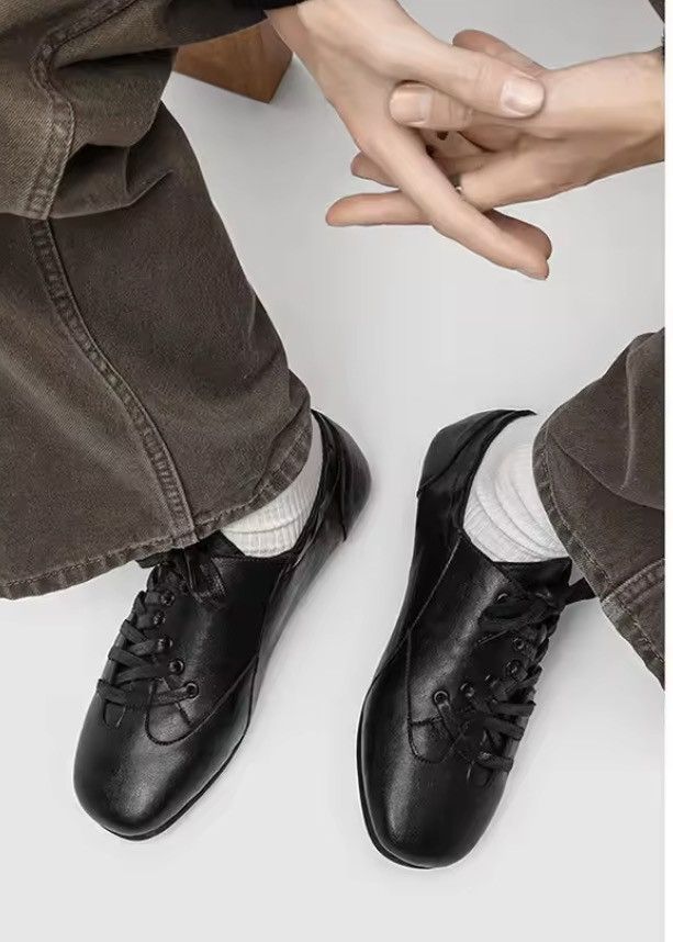 Leather Genuine Leather Square Low Tassel Y2k Sneakers Boots Size US 13 / EU 46 - 12 Thumbnail