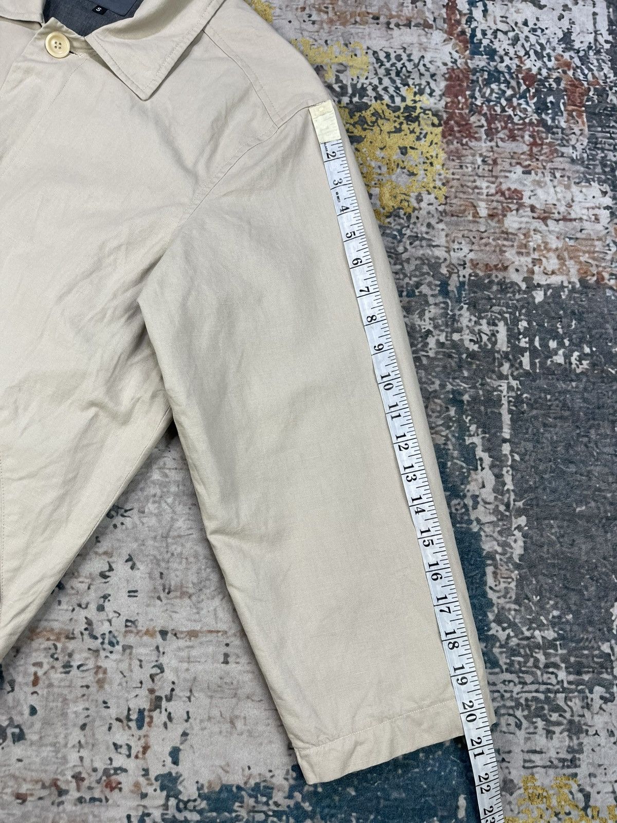 Celio Celio Beige Button Down Regular Fit Quarter Sleeve Jacket Size US S / EU 44-46 / 1 - 10 Thumbnail