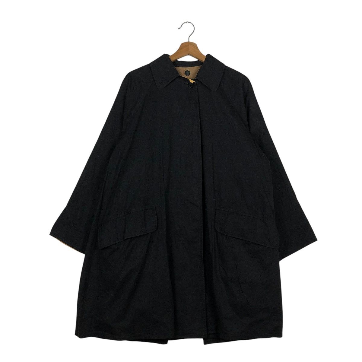 Burberry 🔥RICH BLACK VINTAGE WAX LONG JACKET BURBERRYS Size US M / EU 48-50 / 2 - 4 Thumbnail