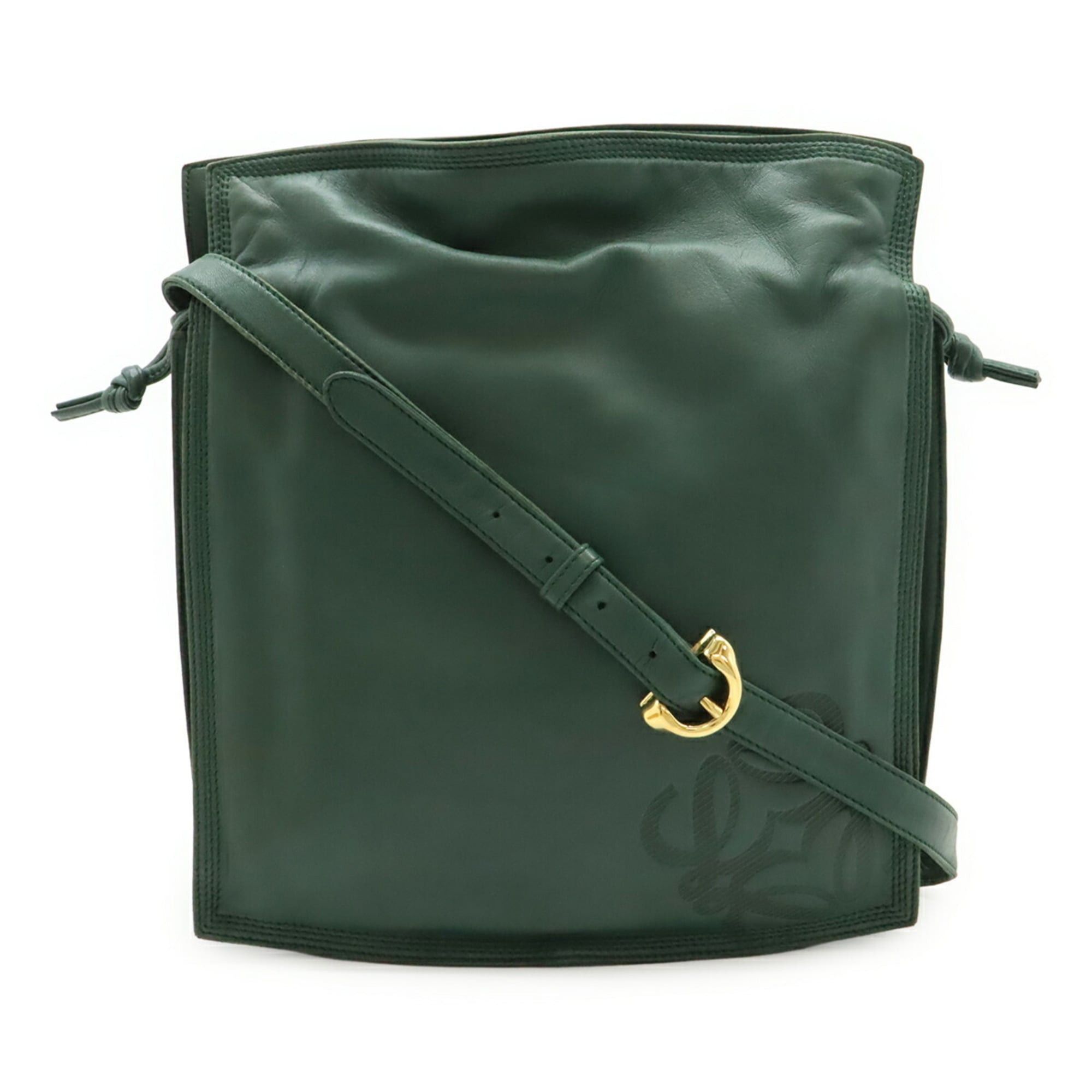 Loewe LOEWE Flamenco Anagram Shoulder Bag, Nappa Leather, Green Size ONE SIZE - 1 Thumbnail