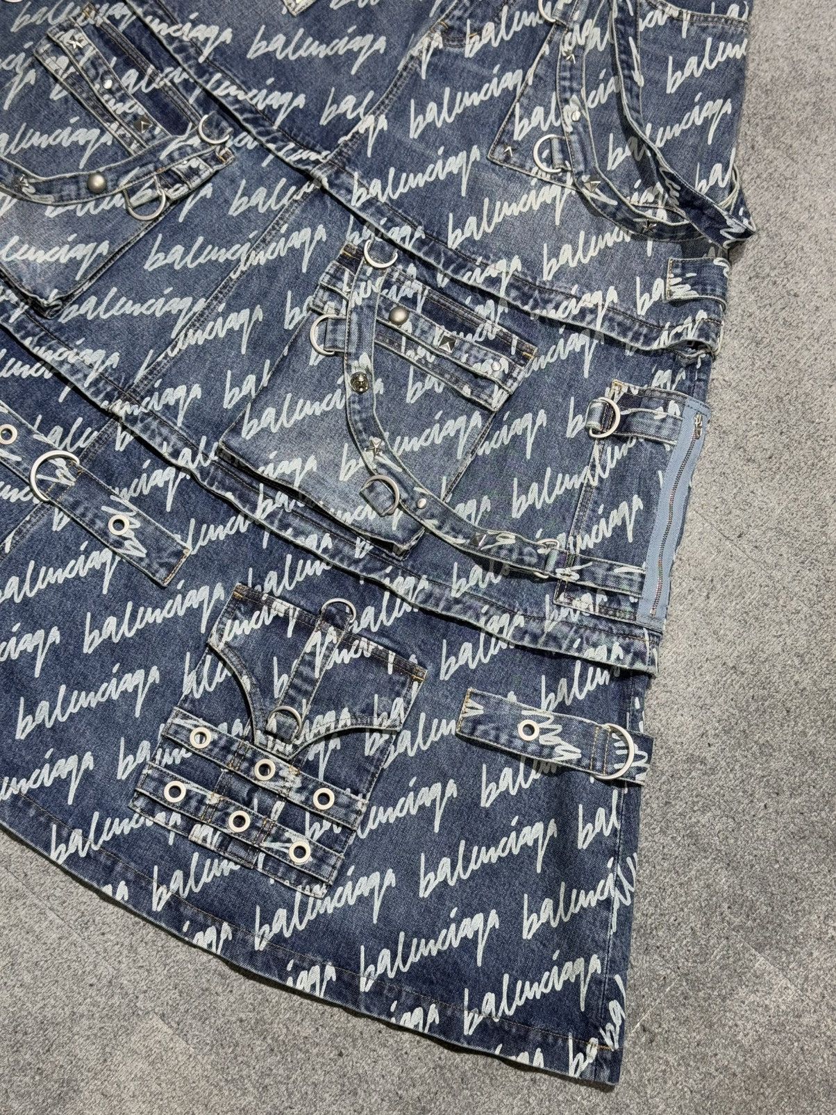 Balenciaga Balenciaga Resort 2022 - Raver all over print - Maxi Skirt Size 32" / US 10 / IT 46 - 4 Thumbnail