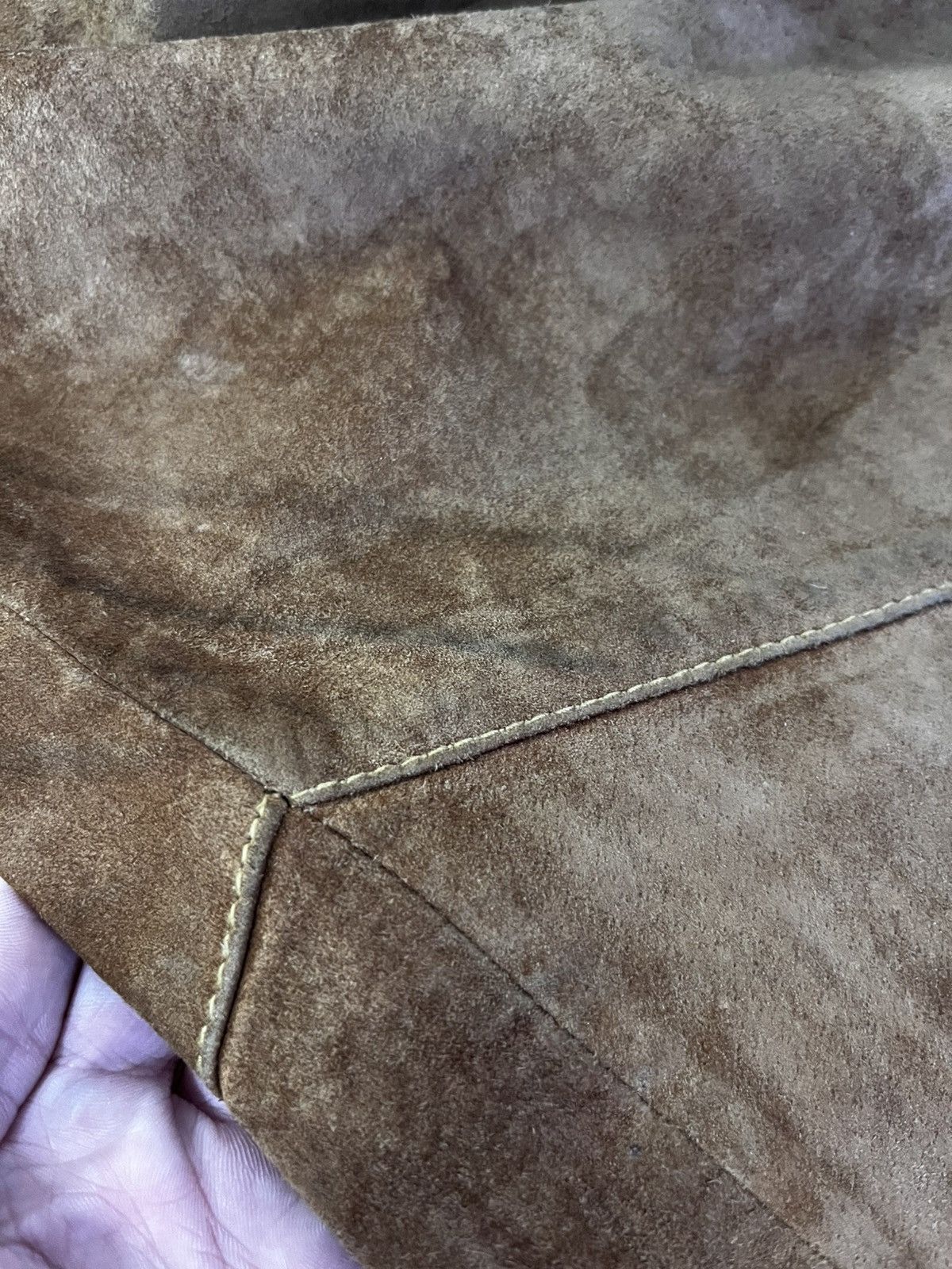 Leather Vintage Y2K retro style suede leather pants avantgarde Size 28" / US 6 / IT 42 - 13 Thumbnail