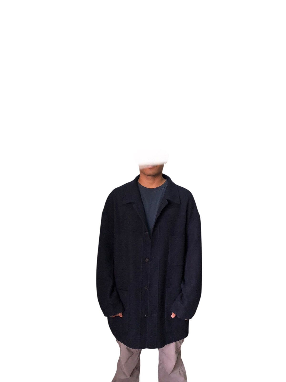 Jil Sander Nice Piece🔥 Jil Sander x Uniqlo Wool Button Jacket Size US XXL / EU 58 / 5 - 12 Thumbnail