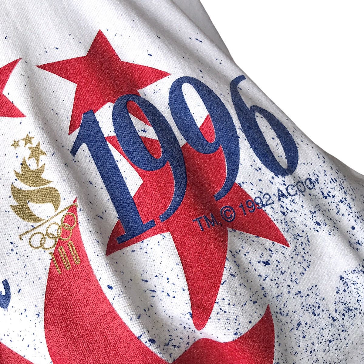Hanes × USA Olympics × Vintage Olympic USA Atlanta 1996 90s Hanes Big Print Promo Tee Size US XL / EU 56 / 4 - 5 Thumbnail