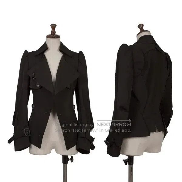 Junya Watanabe Junya Watanabe Black vintage design sense top Size S / US 4 / IT 40 - 1 Thumbnail
