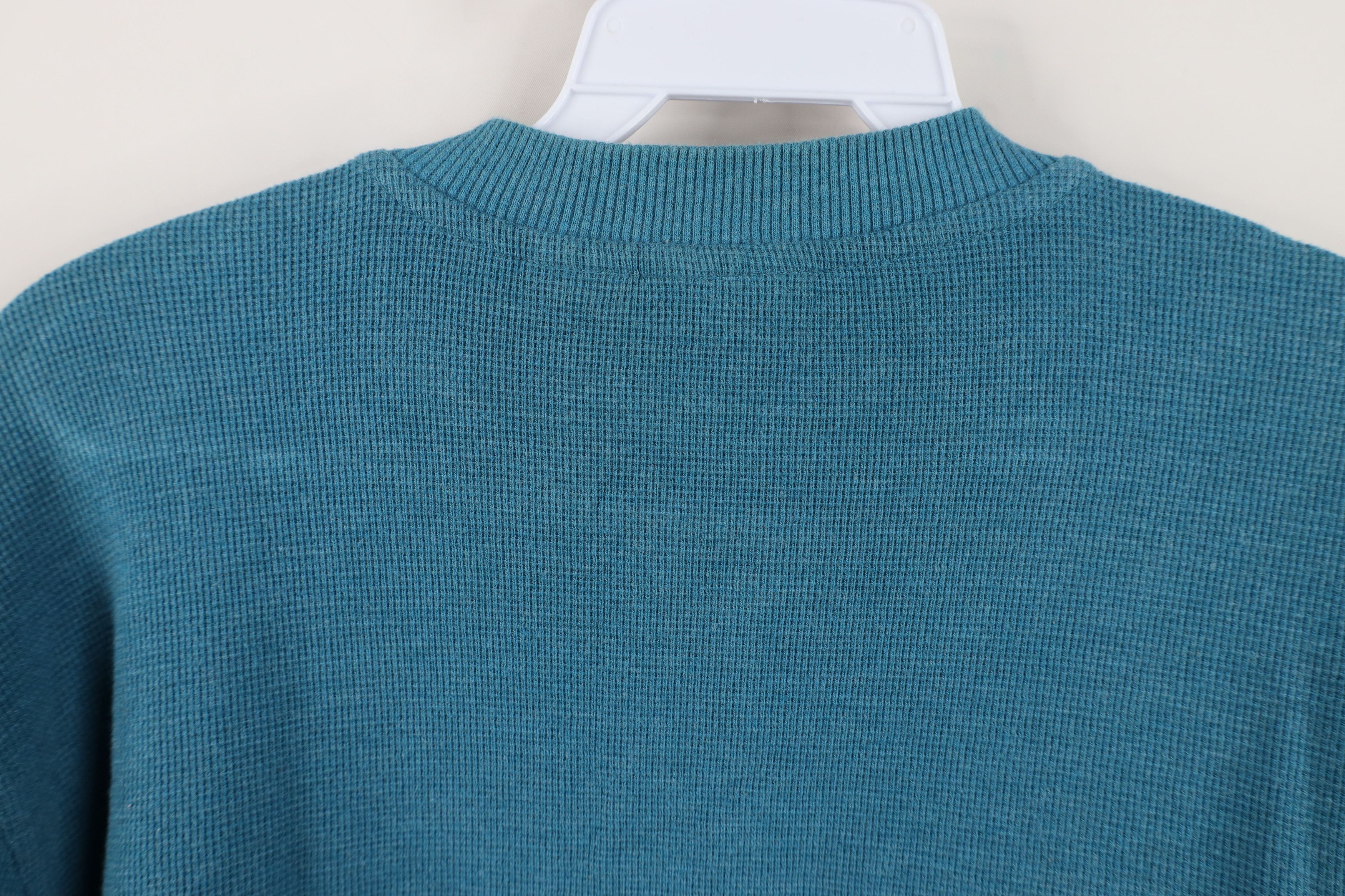 L.L. Bean Vintage LL Bean Waffle Knit Long Sleeve Henley T-Shirt Size US S / EU 44-46 / 1 - 10 Thumbnail