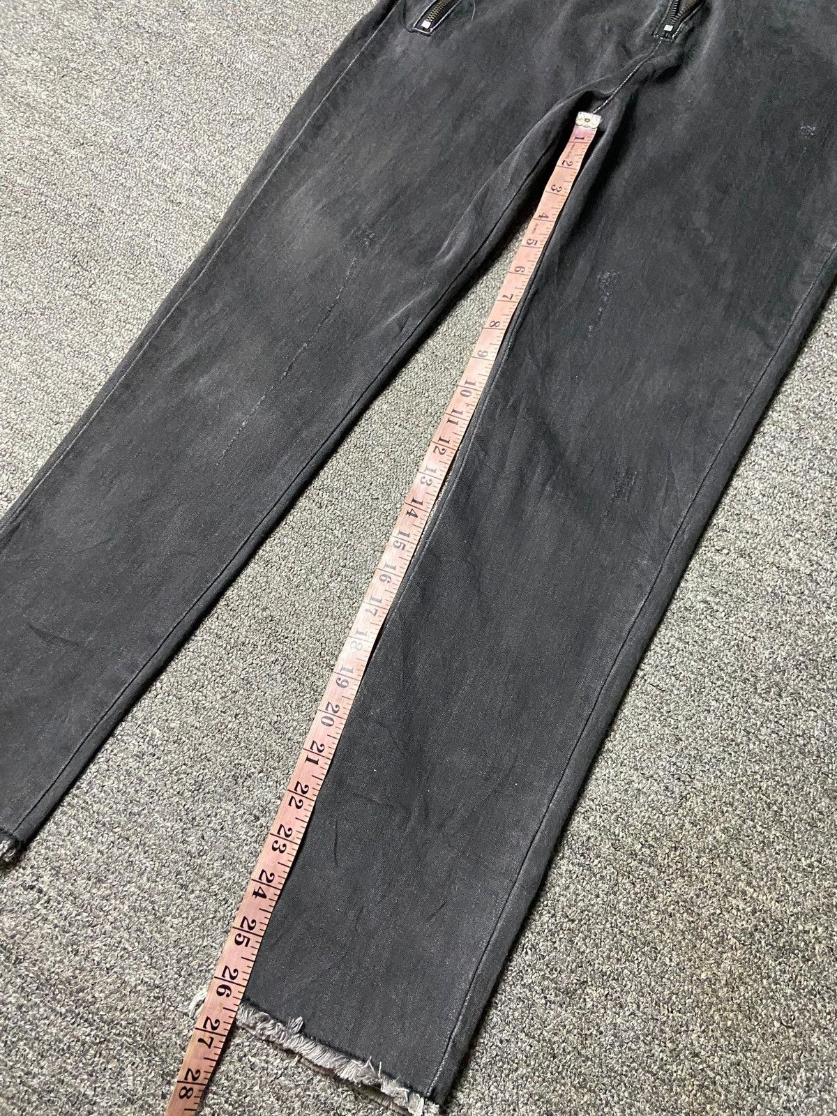 Japanese Brand Ayuko Studio Brand Skinny Jeans with Metal Zipper (163) Size 29" - 10 Thumbnail