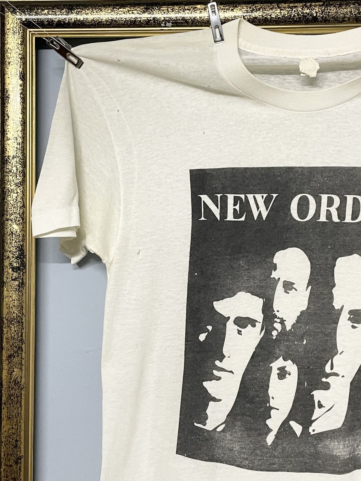 Vintage Vintage 80s New Order Post Punk Single Stitch Rare Find Tee Size US M / EU 48-50 / 2 - 4 Thumbnail