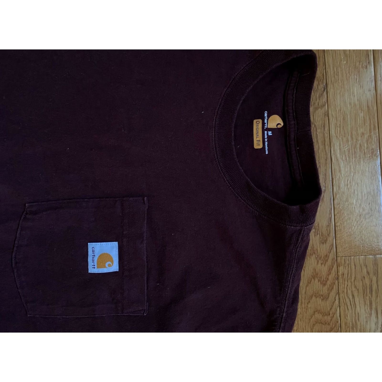 Carhartt Carhartt Shirt Mens Adult M Maroon Pocket Tee Work Wear Original Fit Short Sleeve Crew Neck Cotton Blend Vintage: No Size US M / EU 48-50 / 2 - 3 Thumbnail