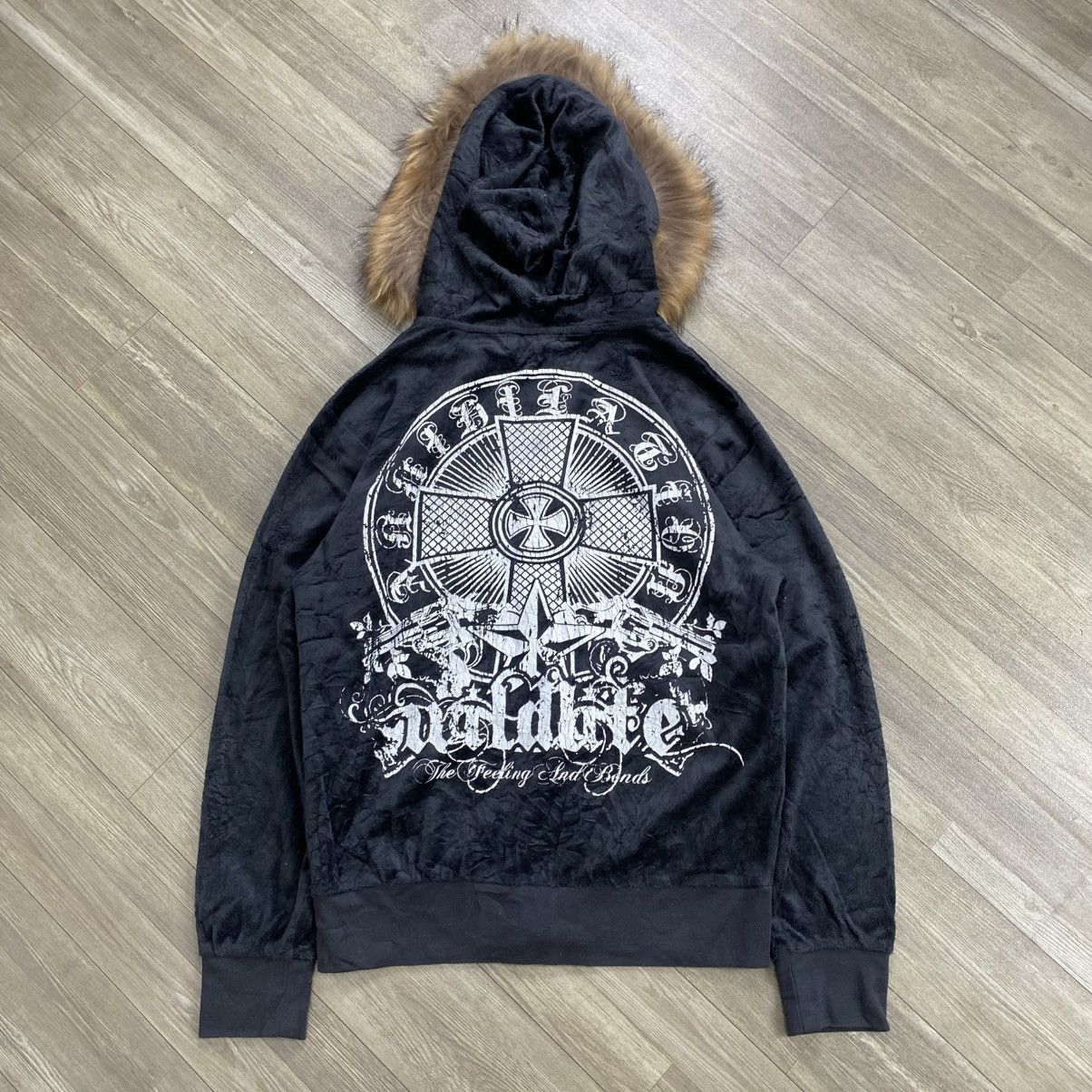 Hysteric Glamour Wild Life Cross Ifsixwasnine Lgb Style Velvet Fur Zip Hoodie Size US M / EU 48-50 / 2 - 12 Thumbnail