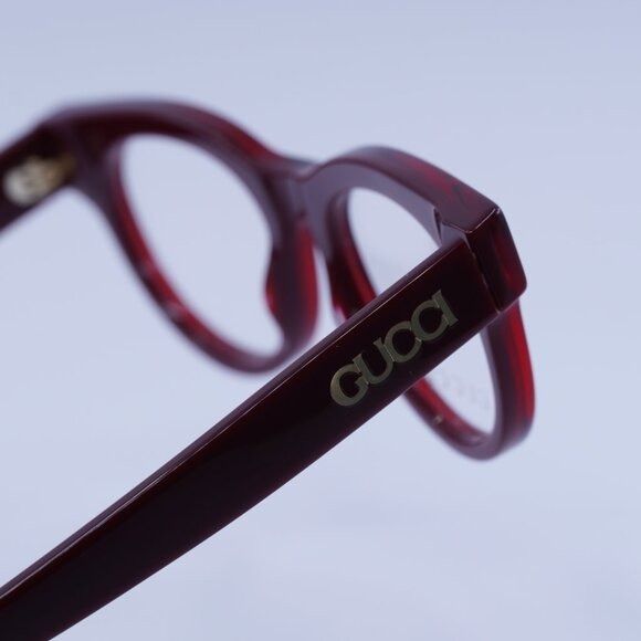 Gucci Gucci GG1792O 004 Eyeglasses Burgundy 46mm Square Frame Size ONE SIZE - 5 Thumbnail