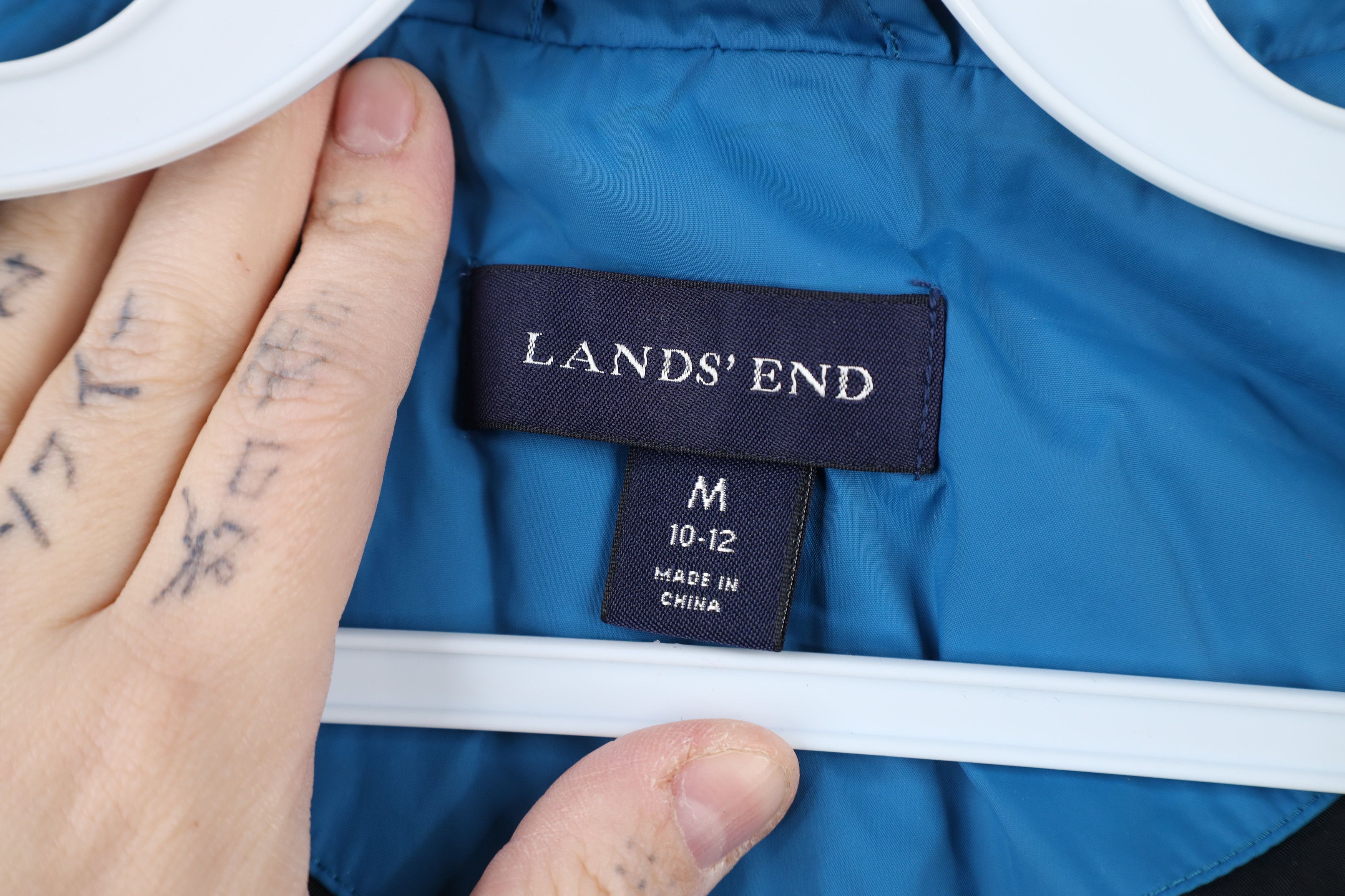 Lands' End × Vintage Vintage Lands End Quilted Full Zip Puffer Vest Jacket Black Size M / US 6-8 / IT 42-44 - 7 Thumbnail