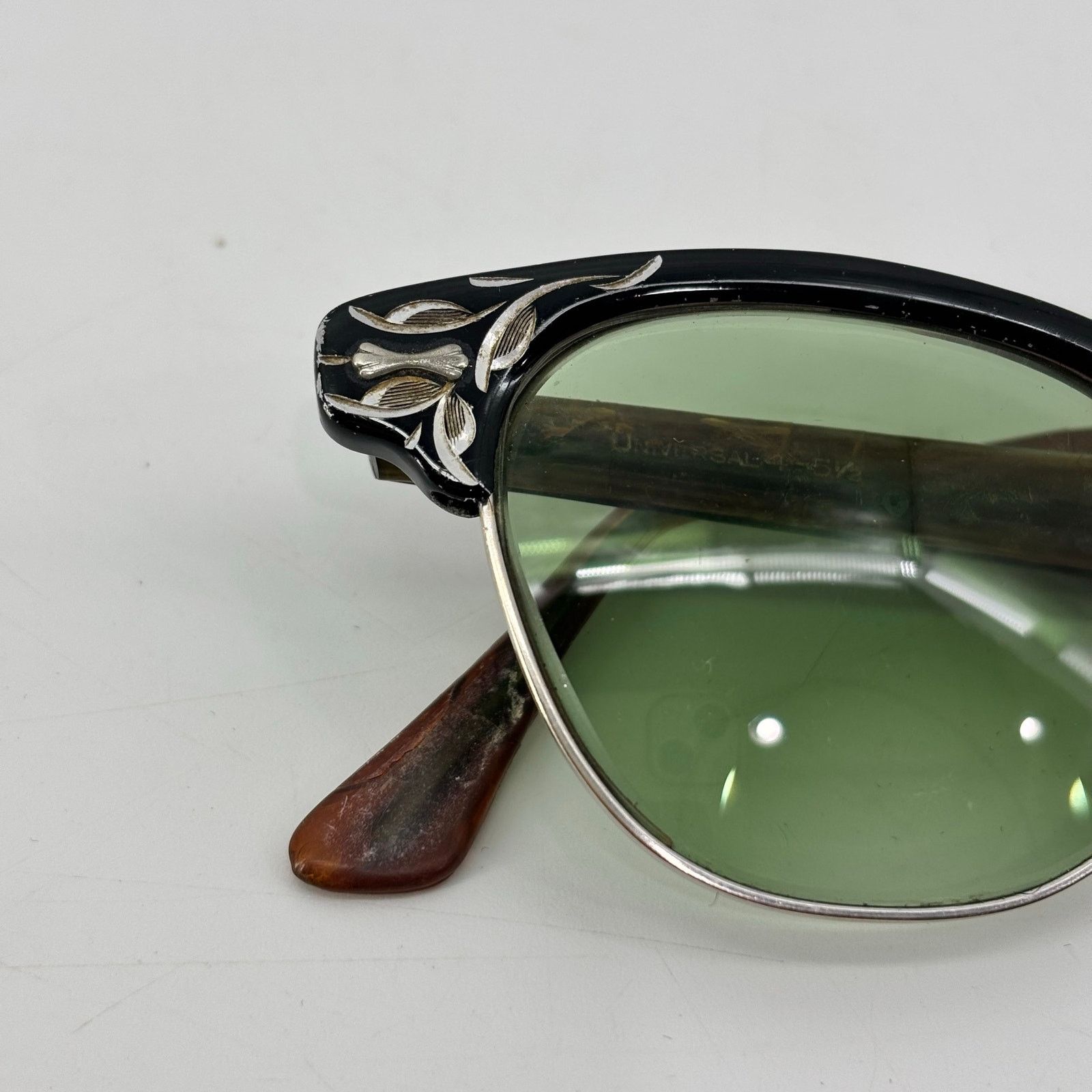 Vintage Vintage Eyewear 50s 60s Shuron Ronsir Browline Eyeglasses Size ONE SIZE - 15 Thumbnail
