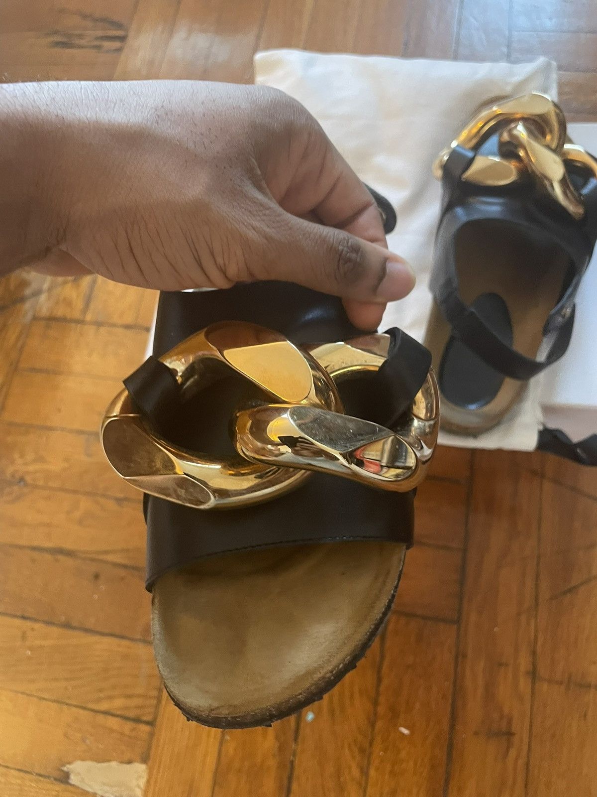 J.W Anderson Chain Link Sandals