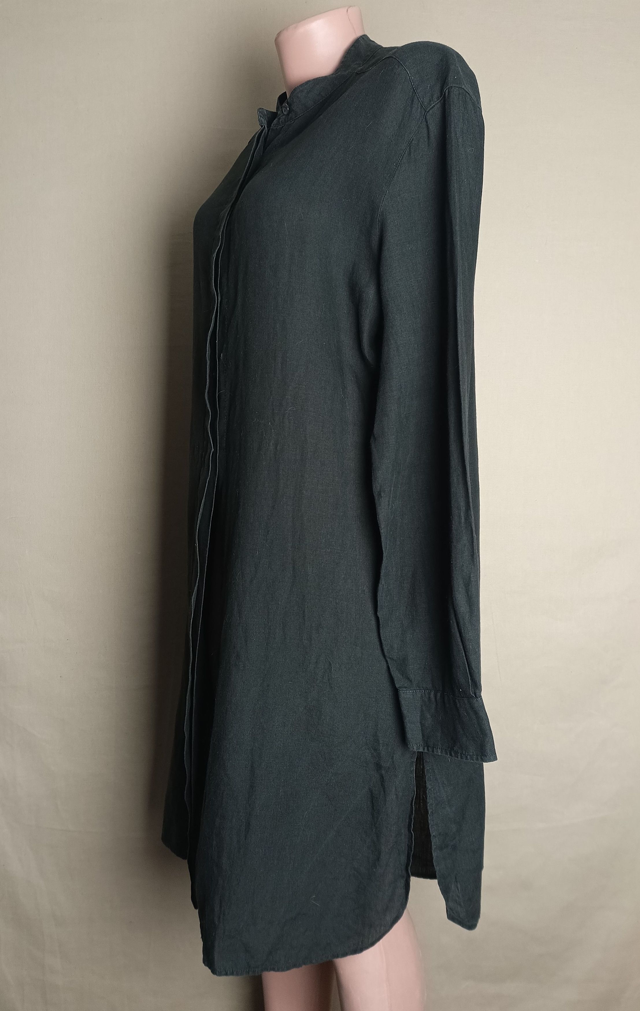 Max Mara MAX MARA Pure Linen Black Light Dress EU42 US12 Size XL / US 12-14 / IT 48-50 - 2 Thumbnail