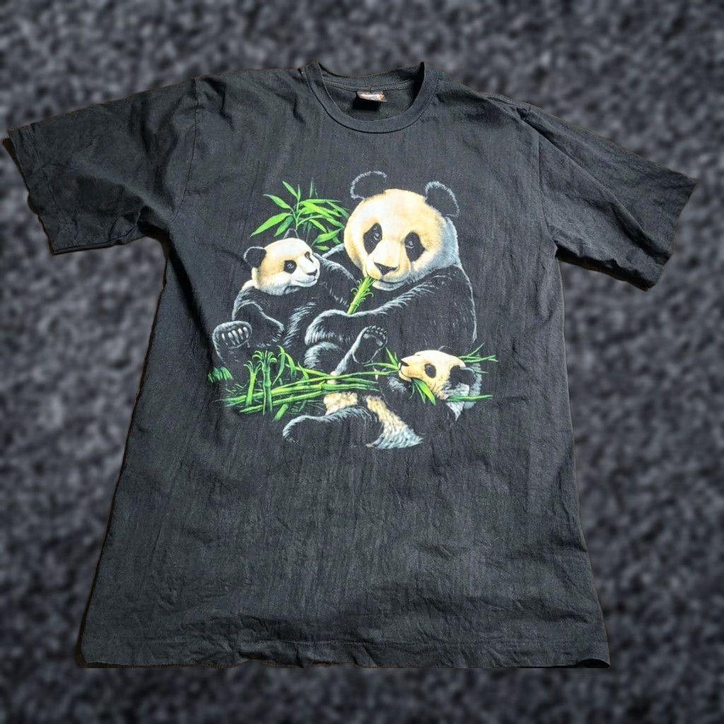 Doublet VINTAGE Metal Heaven Double-Sided Panda T-Shirt Mens XL Black Short Sleeve Metal Size US XL / EU 56 / 4 - 1 Thumbnail